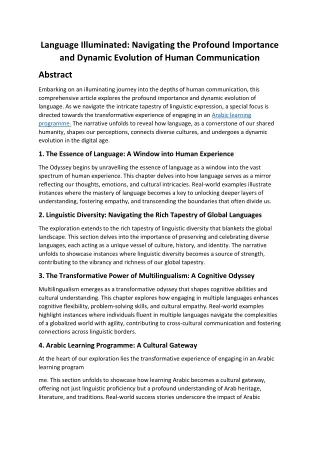 language illuminated navigating the profound