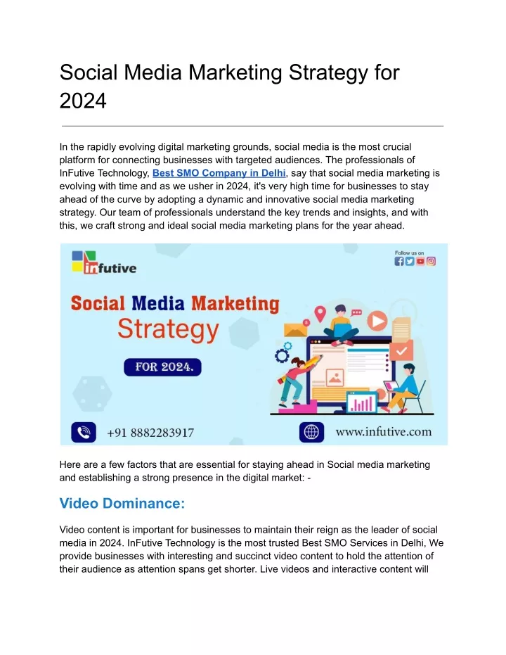 social media marketing strategy for 2024