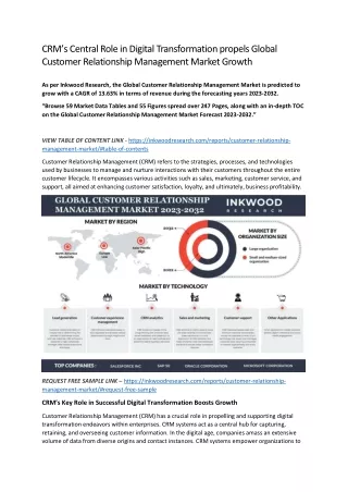 crm s central role in digital transformation
