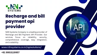 Recharge and bill payment api provider