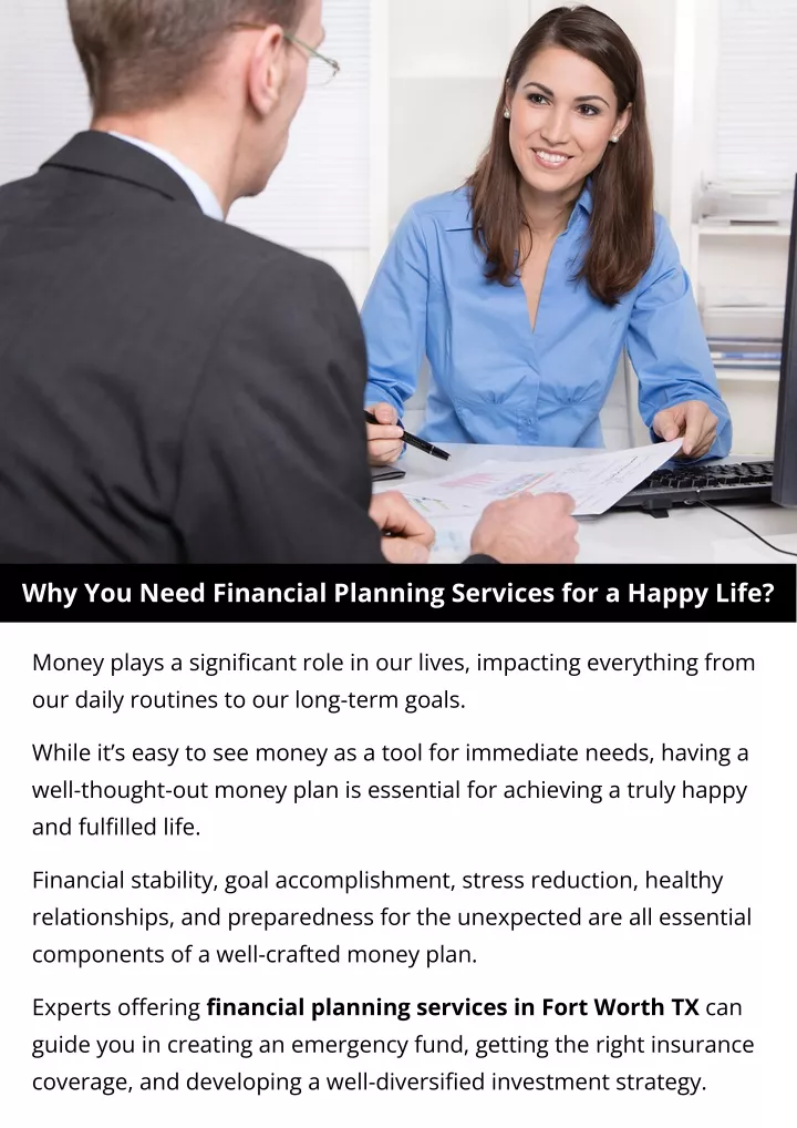 why you need financial planning services