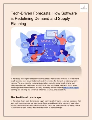 tech driven forecasts how software is redefining