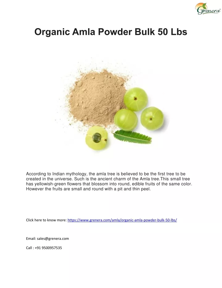 organic amla powder bulk 50 lbs