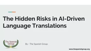the hidden risks in ai driven language translations