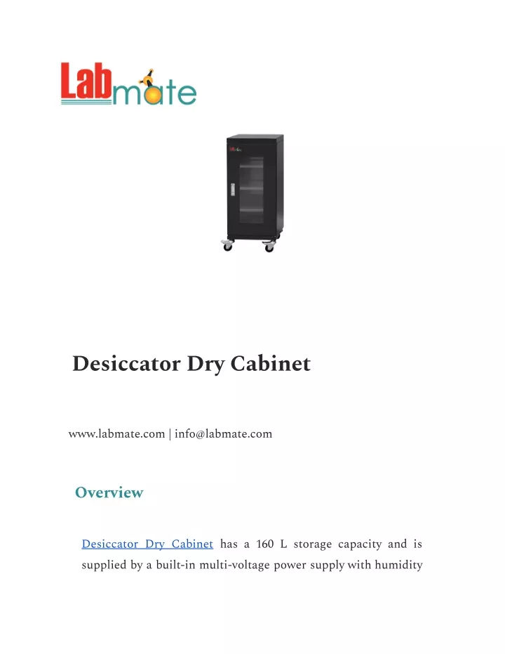 desiccator dry cabinet