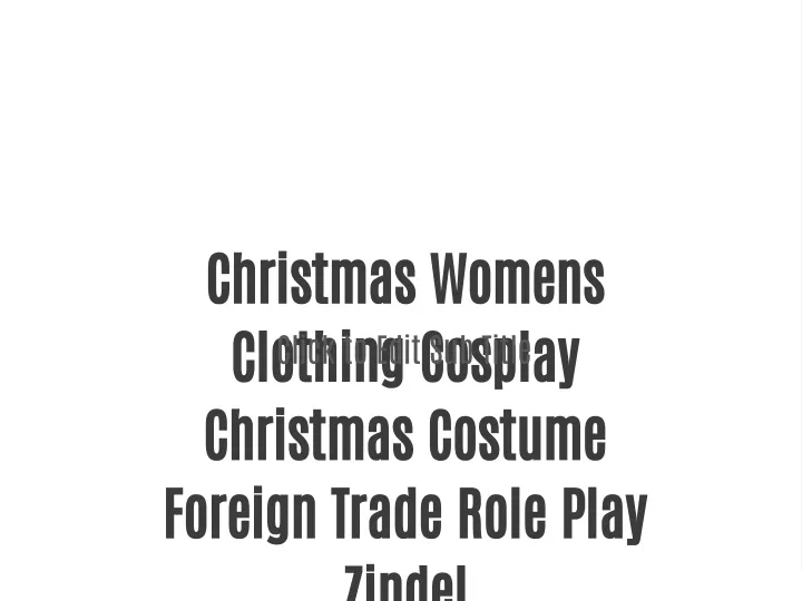 christmas womens clothing cosplay christmas