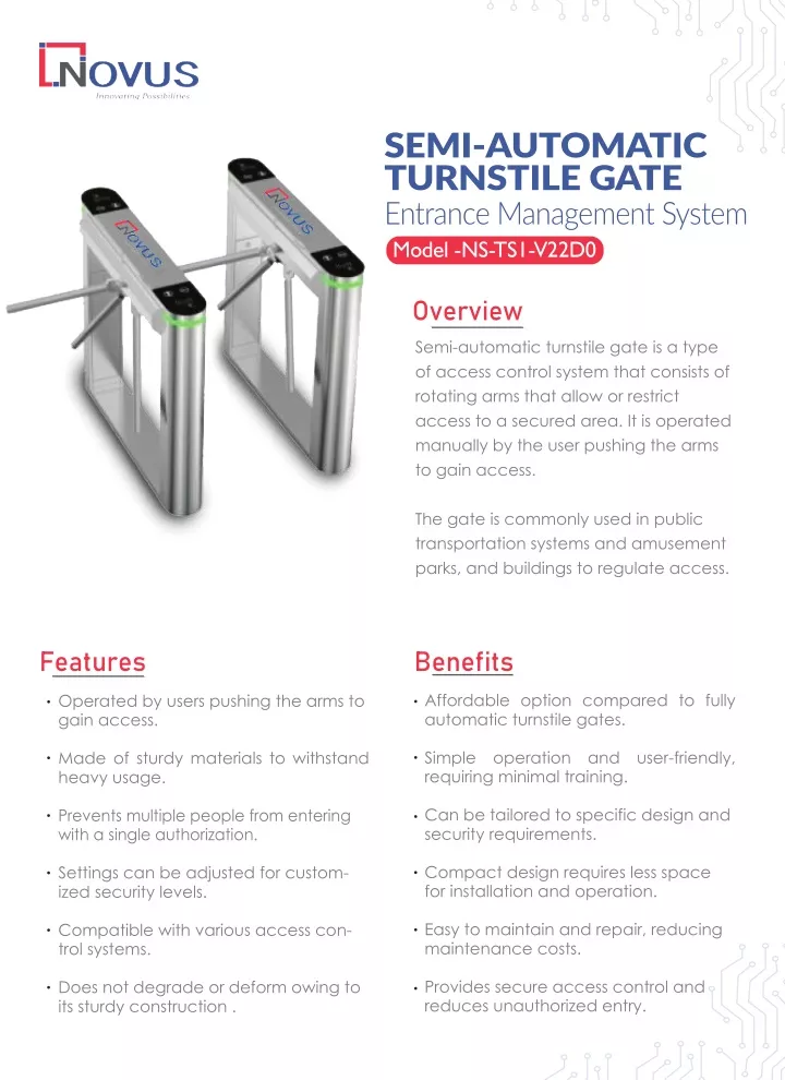 semi automatic turnstile gate entrance management