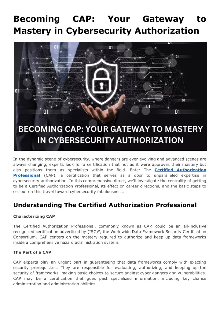 becoming mastery in cybersecurity authorization