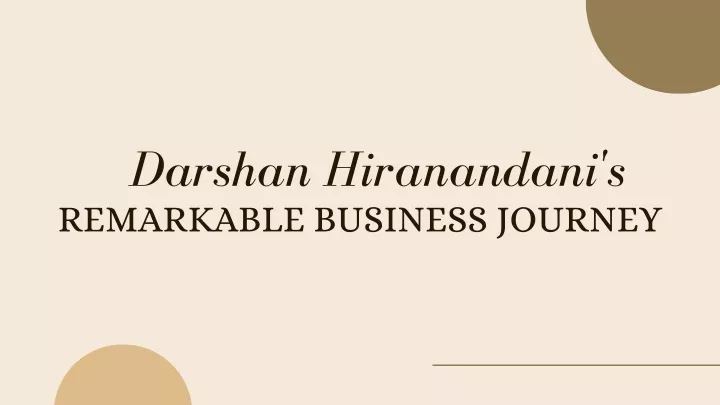 darshan hiranandani s