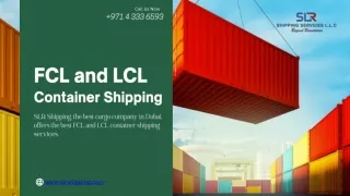 FCL & LCL Container Shipping services by SLR