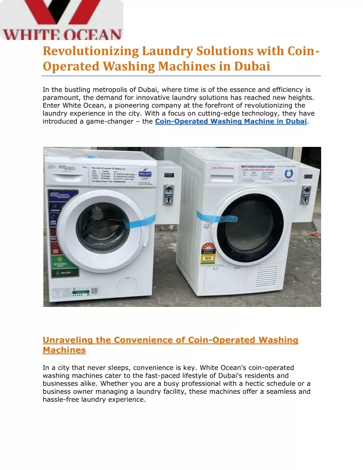 revolutionizing laundry solutions with coin