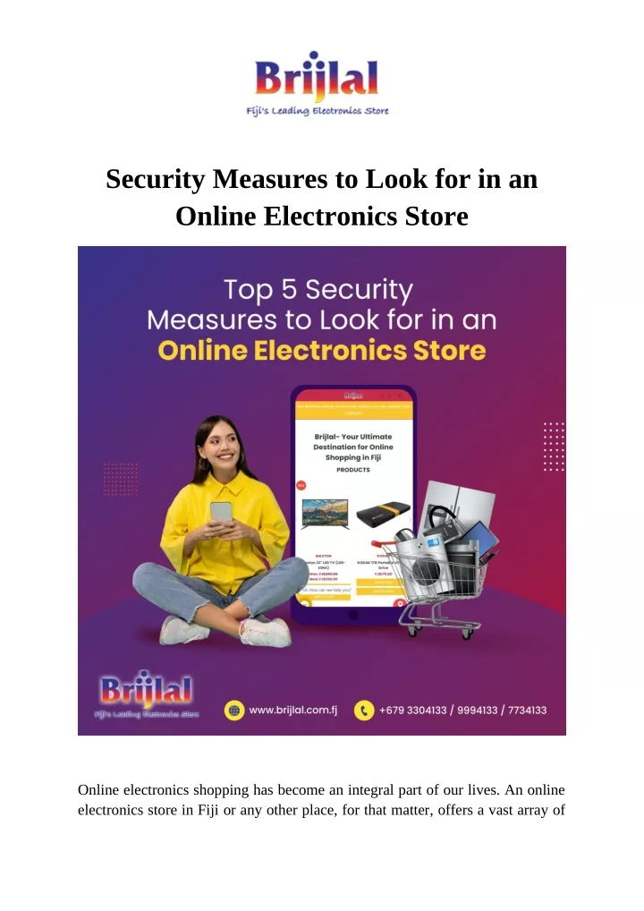security measures to look for in an online