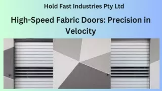 High-Speed Fabric Doors_ Precision in Velocity