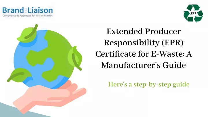 extended producer responsibility epr certificate