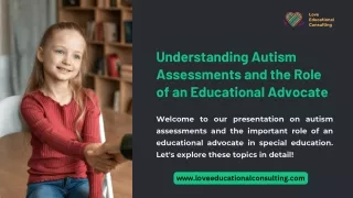 Understanding Autism Assessments and the Role of an Educational Advocate