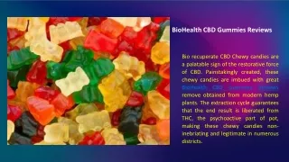 BioHealth CBD Gummies Reviews