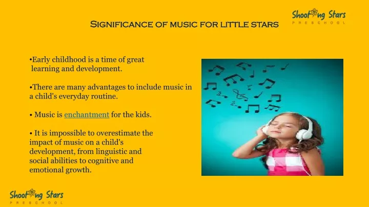 significance of music for little stars