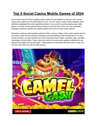 Camel Cash Casino
