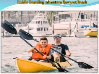 Paddle Boarding Adventure Newport Beach