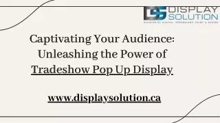 Expand Your Exposure with a Tradeshow Pop Up Display