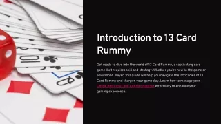 13 Card Rummy Online Free: A Comprehensive Guide to Playing and Winning