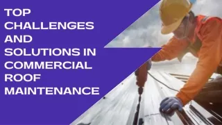 Top Challenges and Solutions in Commercial Roof Maintenance