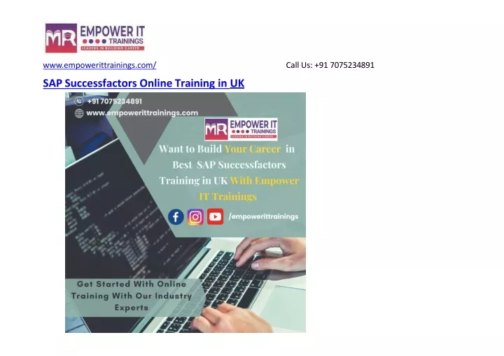 sap successfactors online training in uk