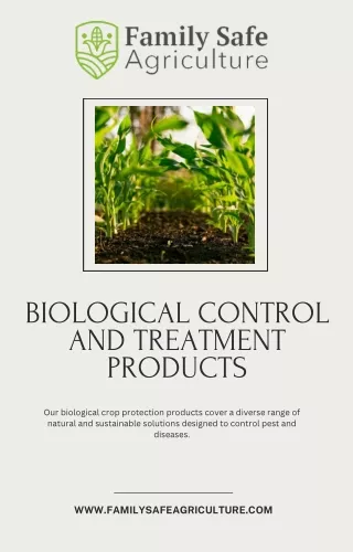 Biological Control and Treatment Products at Family Safe Agriculture