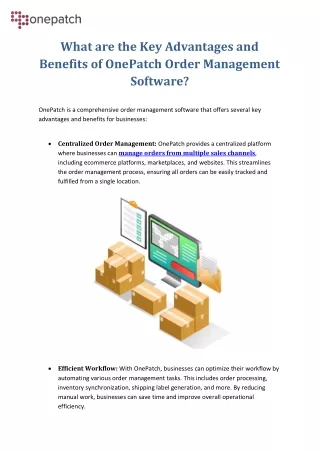 what are the key advantages and benefits