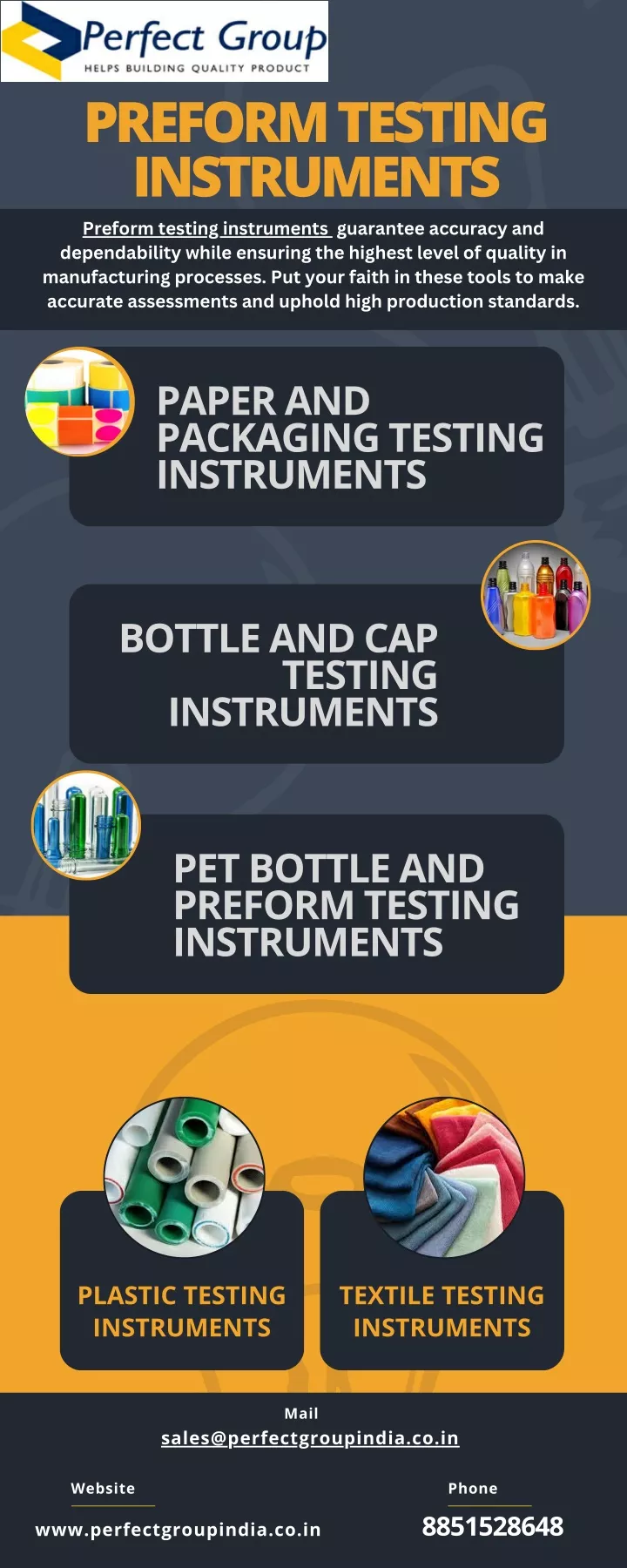 preform testing instruments preform testing