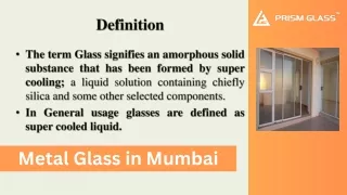 Metal Glass in Mumbai