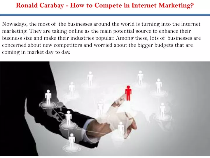 ronald carabay how to compete in internet