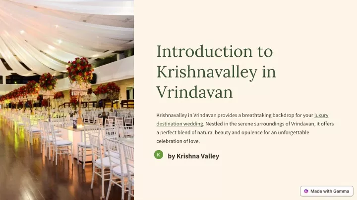 introduction to krishnavalley in vrindavan