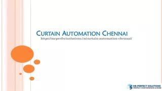 Smart Home Automation Curtain Control in Chennai