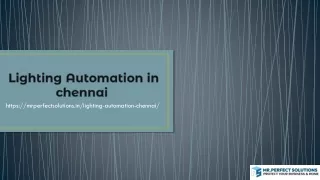 Smart Lighting Automation in Chennai | Home Lighting Control