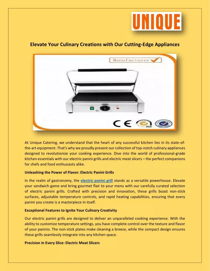 elevate your culinary creations with our cutting