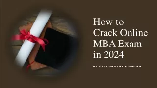 How to Crack Online MBA Exam in 2024​