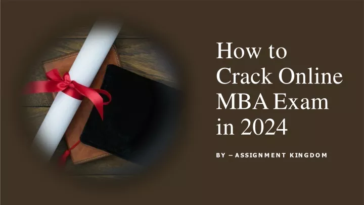 how to crack online mba exam in 2024