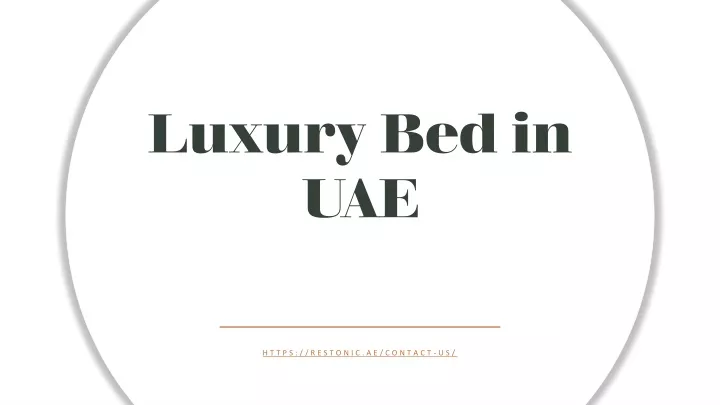 luxury bed in uae