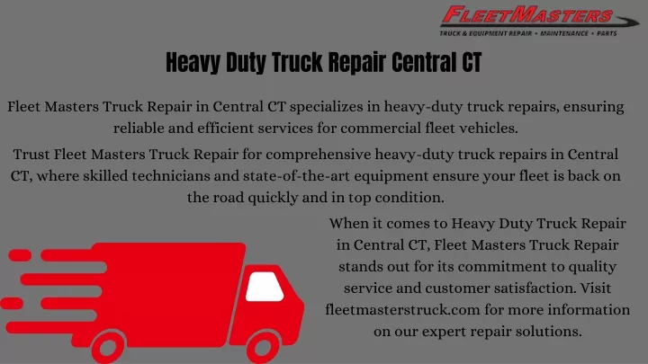 heavy duty truck repair central ct