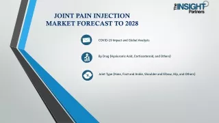 Joint Pain Injection Market Trends, and Forecasts 2028