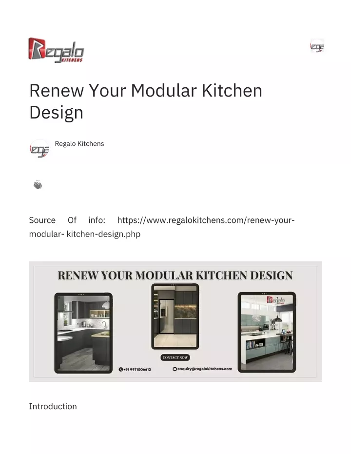 renew your modular kitchen design