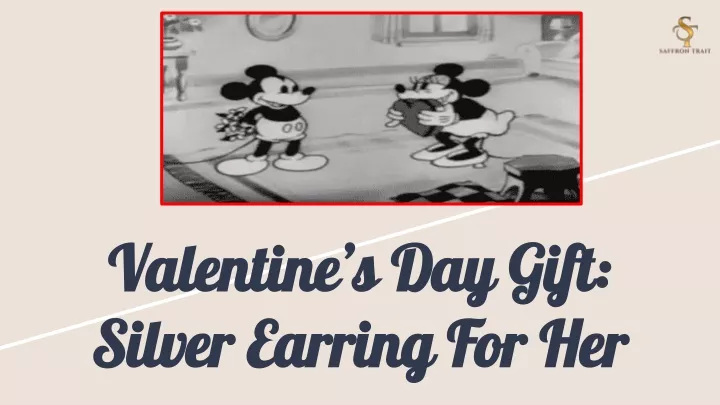 valentine s day gift silver earring for her
