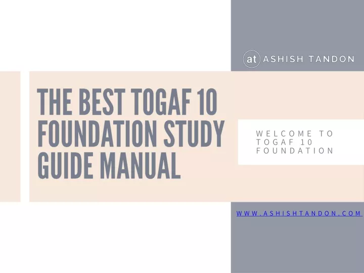 the best togaf 10 foundation study guide manual