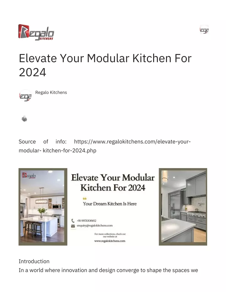 PPT Elevate Your Modular Kitchen For 2024 PowerPoint Presentation   Elevate Your Modular Kitchen For 2024 N 