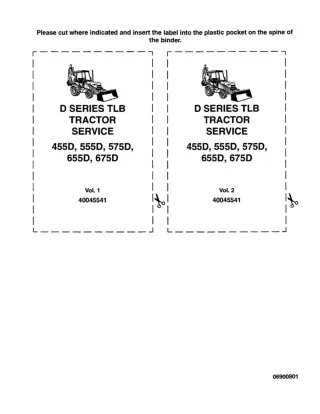 Ford 675D Backhoe Loader Service Repair Manual
