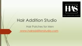 Hair Patches for Men in Pune by Hair Addition Studio