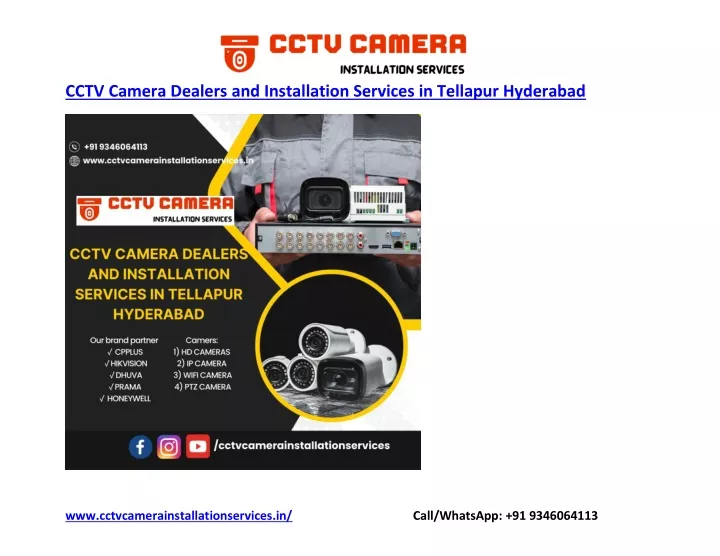 cctv camera dealers and installation services