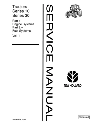 Ford New Holland 4110 Tractor Service Repair Manual