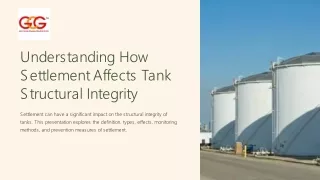 Understanding How Settlement Affects Tank Structural Integrity